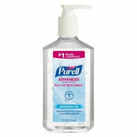 GOJO 3659-12 Purell Instant Hand Sanitizer 12 oz Pump Bottle Clear, 12PK 642798